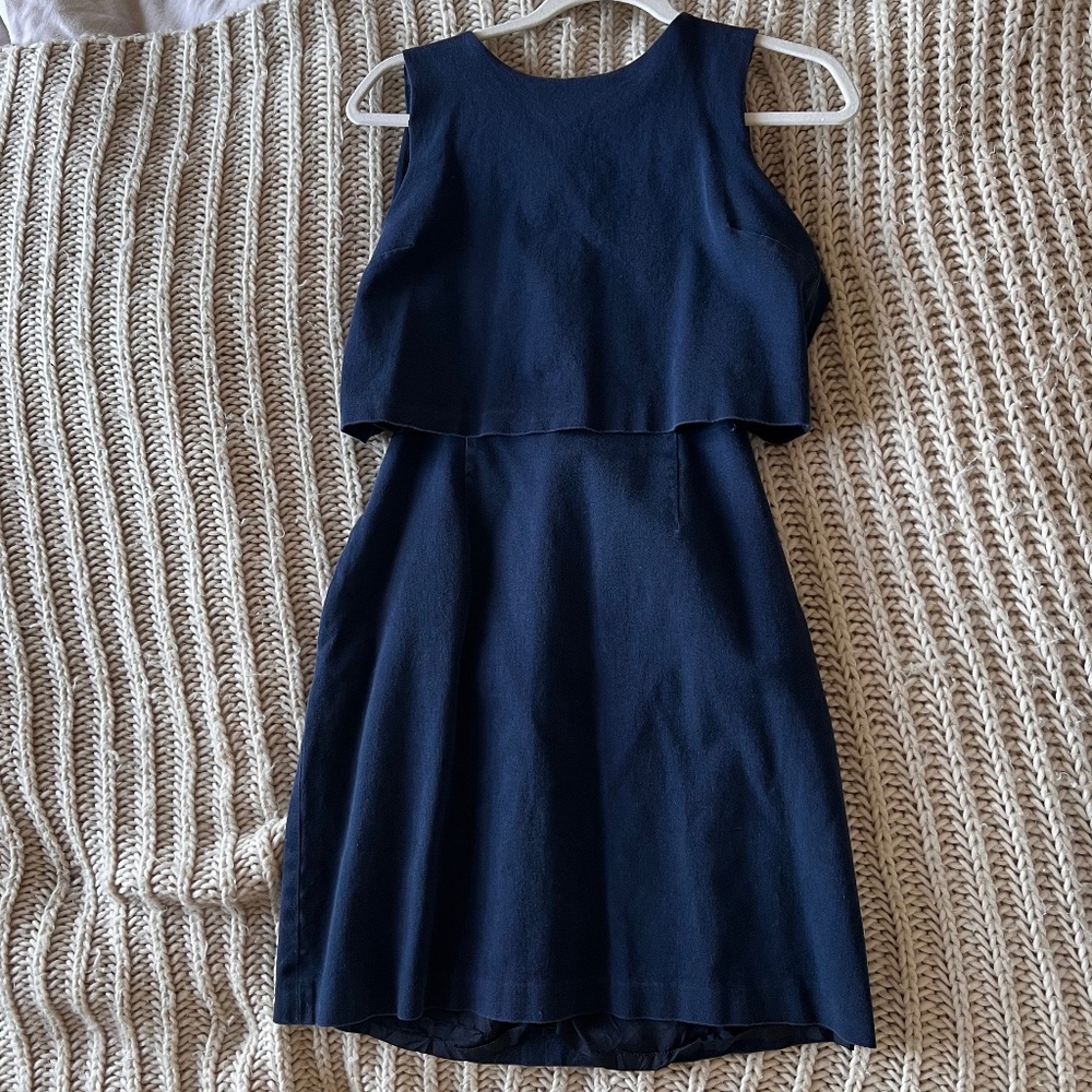 Navy Brooks Brothers dress WITH POCKETS